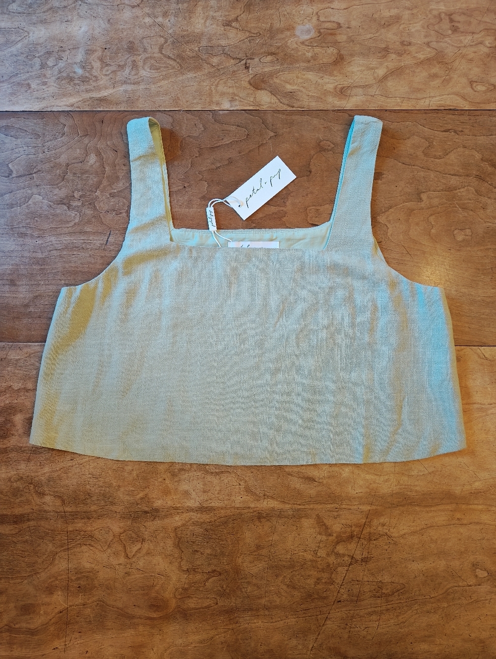 Petal & Pup Mint Green Cropped Tank Size Large